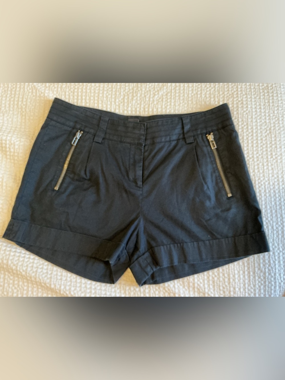 Armani Exchange Navy Zip Pocket Cuffed Shorts